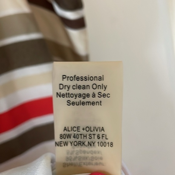 Alice + Olivia stripe cami dress size S Spaghetti Straps - Picture 6 of 7